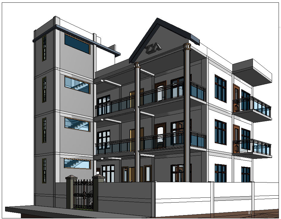 Residential design 1,500 S.F G+2 - Image 4